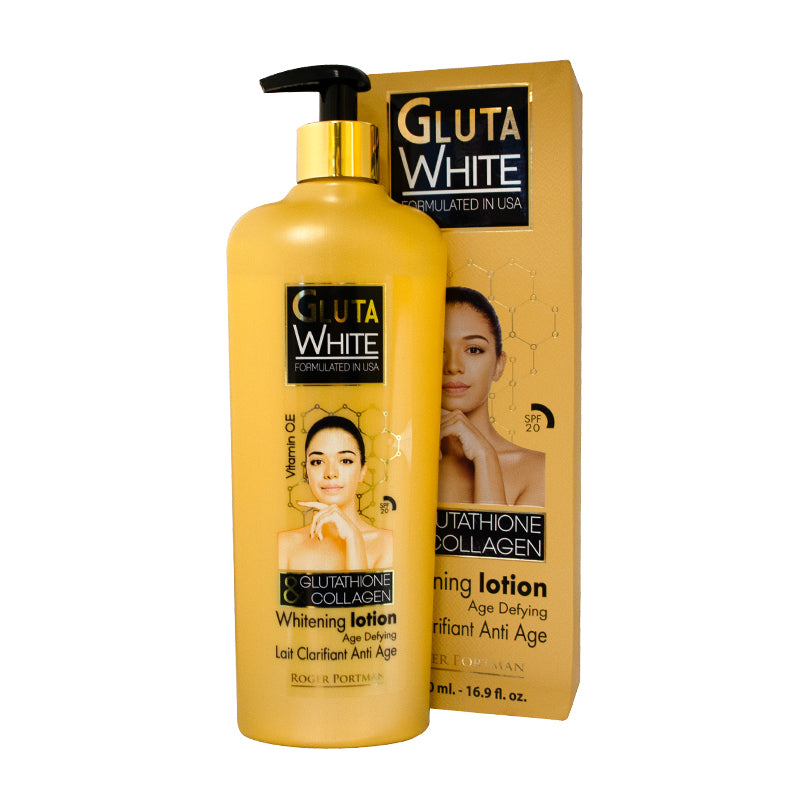 Gluta White Whitening Body Lotion with Glutathione & Collagen – 500ml