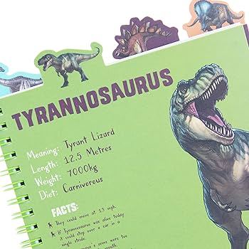 Blueprint Collections Dinosaur A5 Notebook – 21x15cm – Fun Dinosaur Gifts & Writing Pad for Kids & A