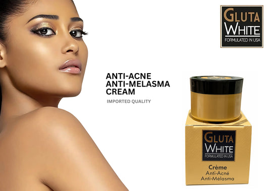 Gluta White Anti-Acne & Anti-Melasma Cream 15gm – Glutathione & Collagen Whitening Formula