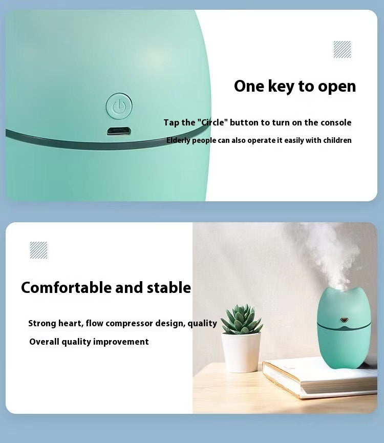 Cute Pet Cat Humidifier Household Car Desktop Air Atomization Mini Spray Aromatherapy Mute Hydrating