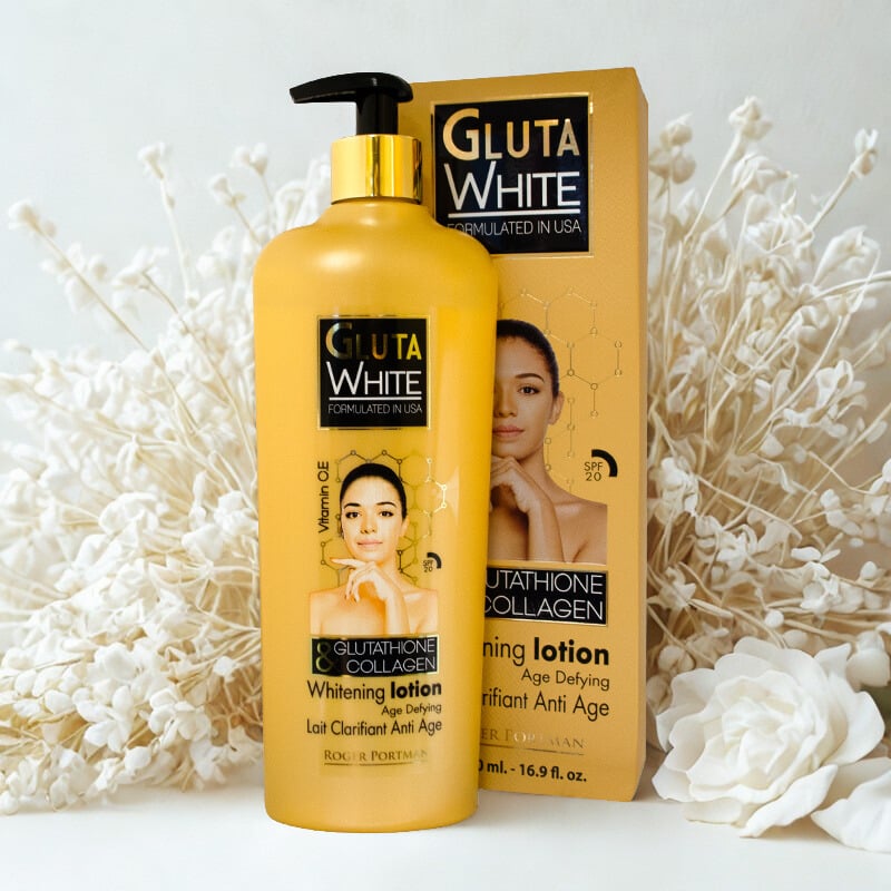 Gluta White Whitening Body Lotion with Glutathione & Collagen – 500ml