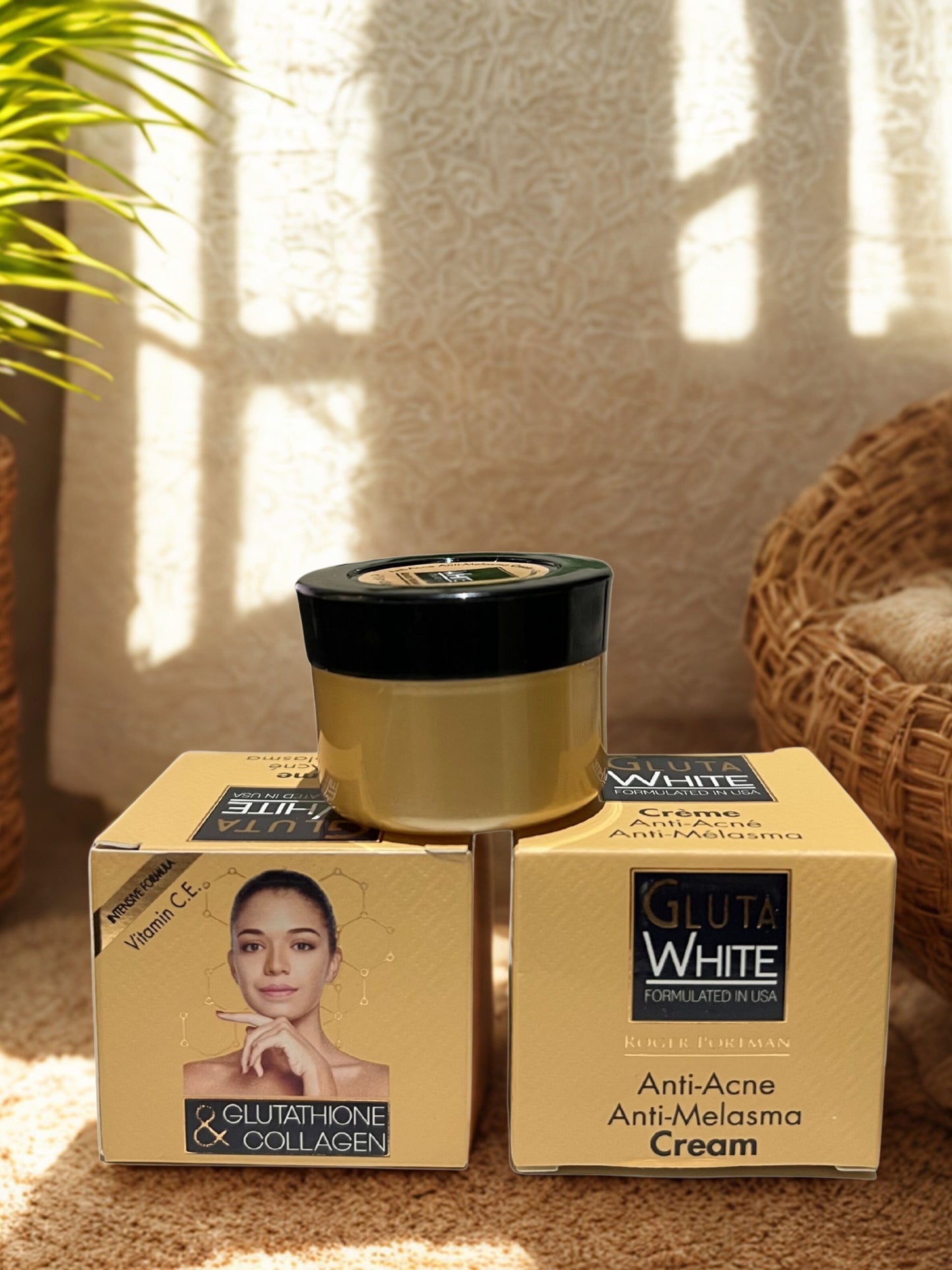 Gluta White Anti-Acne & Anti-Melasma Cream 15gm – Glutathione & Collagen Whitening Formula