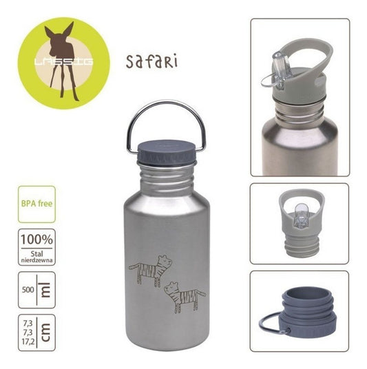 Lässig Safari Stainless Steel Water Bottle (500ml)