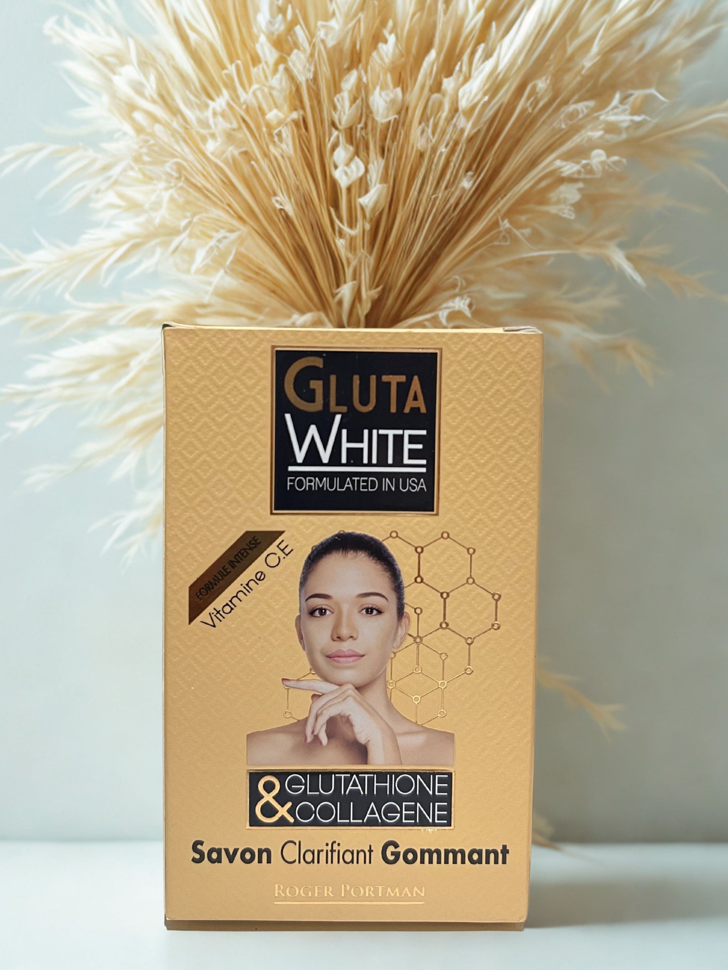 Gluta White Clarifying Exfoliating Soap – Glutathione & Collagen Brightening Formula | Formulated in USA