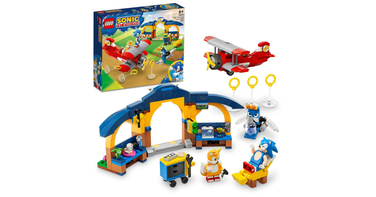 LEGO Sonic - Tails' workshop and Tornado plane